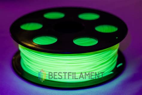 Флуоресцентный PLA пластик для 3D-принтеров Bestfilament. Цвет желтый ...