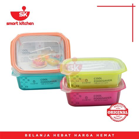 Jual Claris Rectangular RC 2737 Food Saver Kotak Wadah Makanan Plastik