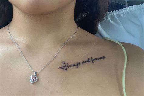 Always and forever tattoo in 2024 | Cute tattoos for women, Dope tattoos for women, Classy tattoos