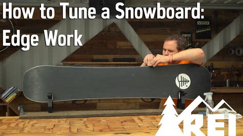 How To Tune A Snowboard Edge Work Youtube