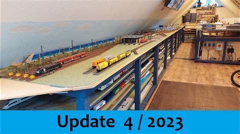 Bau einer großen Märklin Modelleisenbahn April 2023 Construction of a