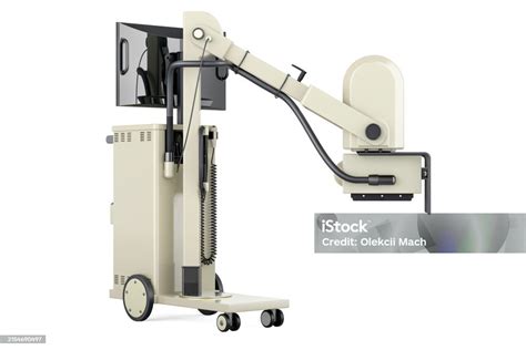 Portable Xray Machine Mobile Xray Machine 3d Rendering Stock Photo