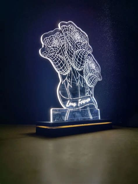 D Customize Acrylic Illusion Led Night Lamp At Rs Piece D