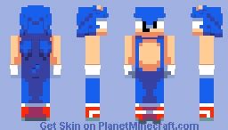 Sonic The Hedgehog Minecraft Skin