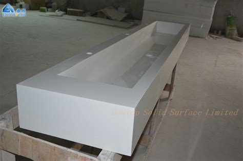 Vanity Corian Stone Resin Bathroom Sink Solid Surface Wash Basin