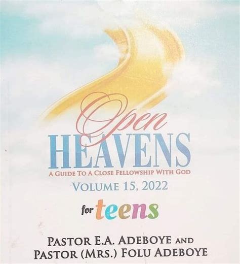 Open Heaven For Teens 25th January 2022 Dangers Of Sexual Sin