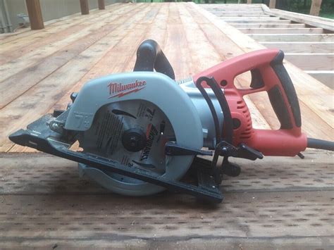 Milwaukee 6477 20 7 14 Worm Drive Circular Saw Works Great Tested Ebay