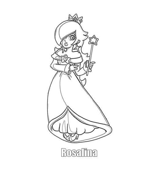 Very Lovely Rosalina Coloring Page Download Print Or Color Online