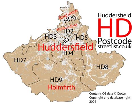 Hd Postcode Area Learn About The Huddersfield Postal Area