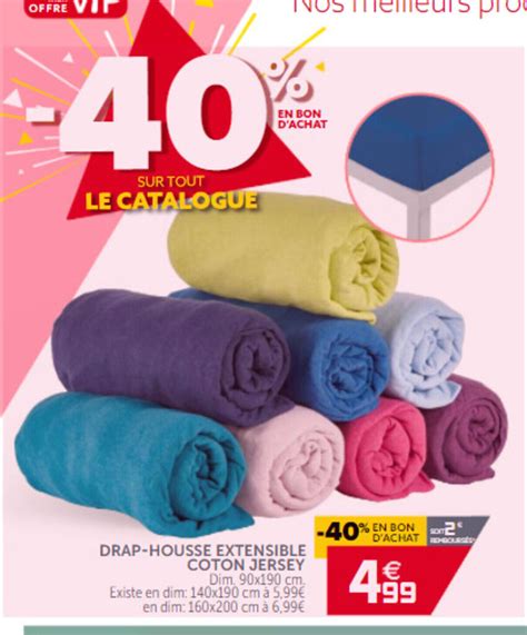 Promo Drap Housse Extensible Coton Jersey Chez Gifi