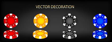 Volumetric casino chips of different colors 16122858 Vector Art at Vecteezy