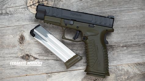 Springfield Xdm Elite 4 5 Osp 10mm Od Green Cerakote Services