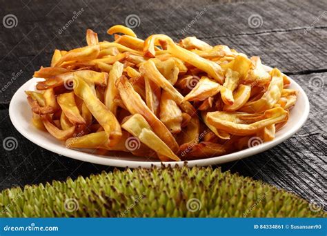 Tasty Jack Fruit Chips Fried in Coconut Oil. Stock Image - Image of crispy, beach: 84334861