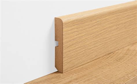 Plinthe Lamett Mdf Placage Bois D Cor Bois Ch Ne Naturel H X L