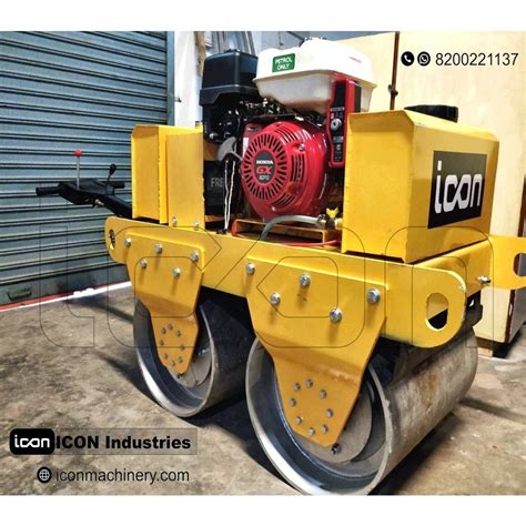 Vibratory Walk Behind 10HP Baby Roller Earth Compactor 650 Kg