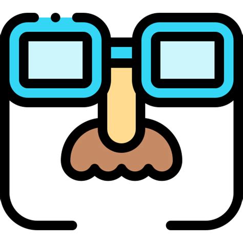 disguise detailed rounded lineal color icon