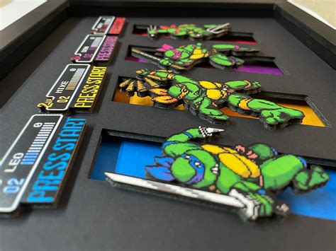 Ninja Turtle Character Select Screen Classic Turtles Arcade Etsy