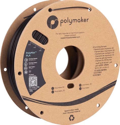 Polymaker PolyMax PLA Filament 2 85mm 0 75KG 3d Printer Filament