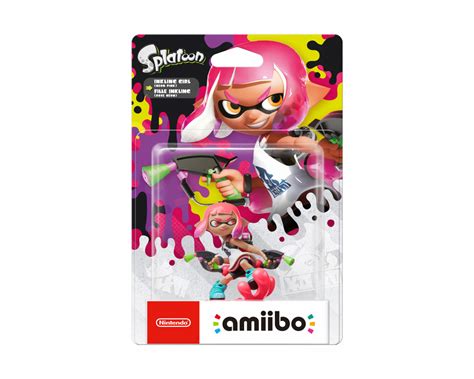 Nintendo Amiibo Inkling Girl Neon Pink Splatoon Collection