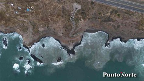 Una Cascada De Drenaje Directo Al Mar De Tijuana Punto Norte