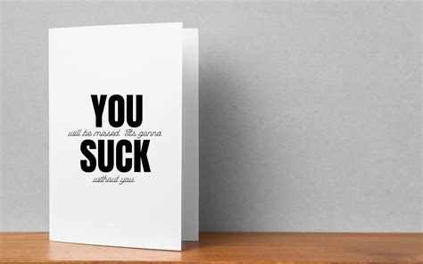 Funny Printable Going Away Card For Coworker You Will Be Missed