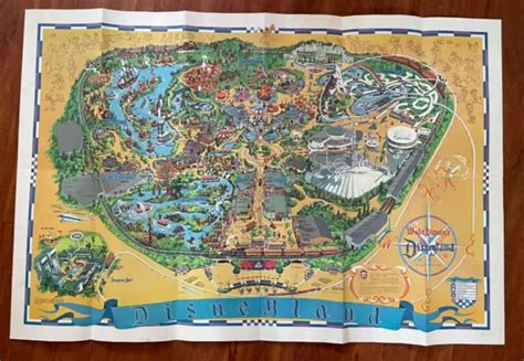 VINTAGE ORIGINAL 1966 WALT DISNEY S Magic Kingdom Disneyland Map Very