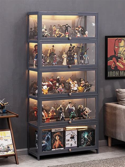 Vitrine Pour Figurines En Acrylique Transparent Bo Te De Rangement De