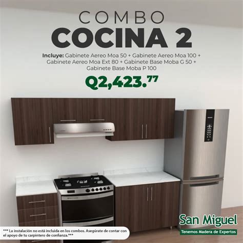 Combo Cocina 2 San Miguel Madera Creamos Espacios Que Inspiran