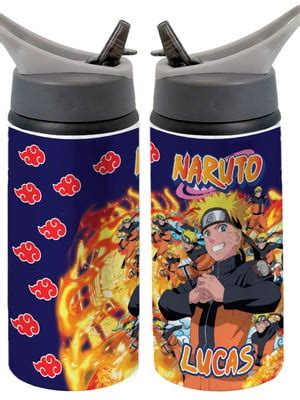 Arquivo Digital Garrafa Squeeze Naruto Anime Nome Compre Produtos