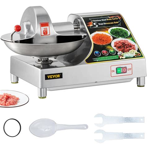 Vevor Commercial L Multifunction Meat Bowl Cutter Mixer Watt