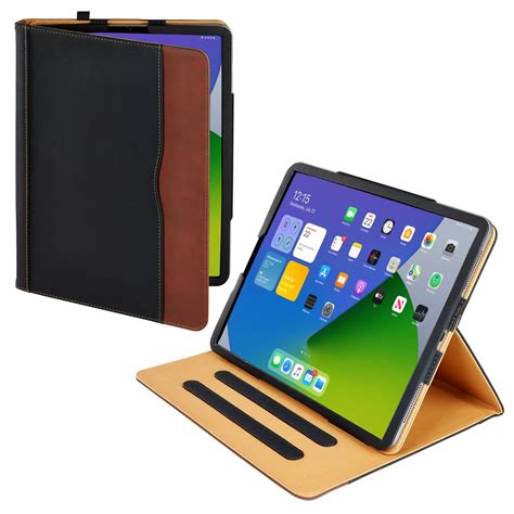 iPad Pro 12.9 Case (4th Generation) Soft Leather Wallet Magnetic Smart ...