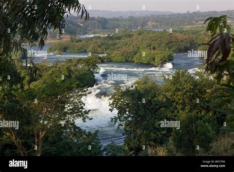 Nile River At Bujagali Falls Near Jinja Uganda East Africa Stock