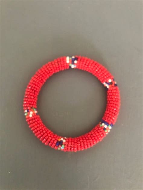 Southwestern Seed Bead Bracelet Southwest Bangle Gem