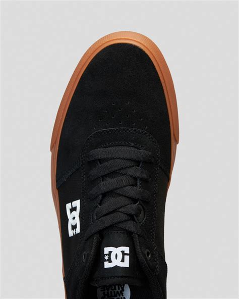 Shop Dc Shoes Teknic Shoes In Black Gum Fast Shipping Easy Returns