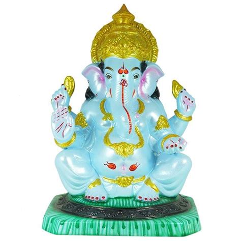 Titwala Ganpati With Pooja Box 18 Inch Shadu Murti Deep Ganesh Arts Online Eco Friendly