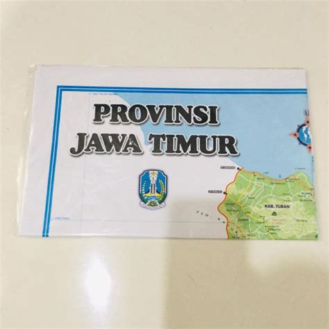 Jual PETA LIPAT PROVINSI JAWA TIMUR UKURAN 109x79 CM Shopee Indonesia