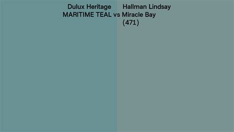 Dulux Heritage Maritime Teal Vs Hallman Lindsay Miracle Bay Side