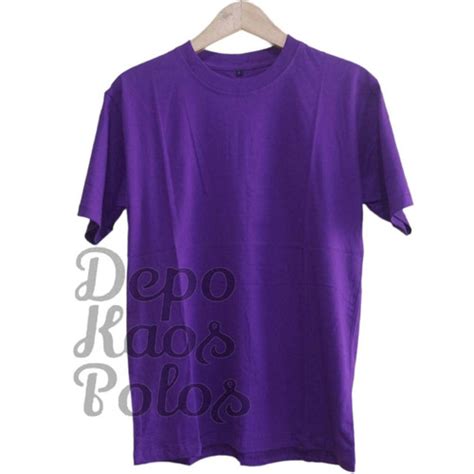 Promo Kaos Polos Pria Dan Wanita Lengan Pendek Cotton Combed S Warna