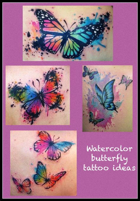 Butterfly Watercolor Tattoo Ideas I Love This Idea For A Sleeve