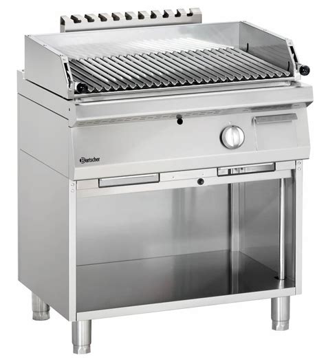 Gas Lava Rock Grill With Open Base Frame Series 700 HorecaTraders