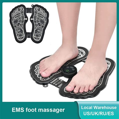 Ems Electric Foot Massager Mat Feet Acupoint Massage Pad Leg Blood