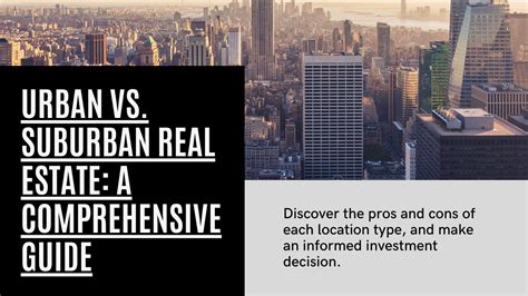 Urban Vs Suburban Deciphering The Best Real Estate Investment Locations In America Finance