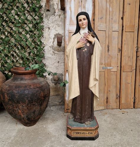 Life Size Religious Statue Saint Teresa Sculpture French Antique Etsy