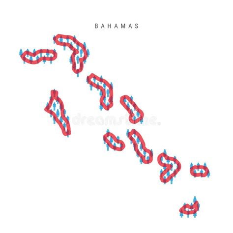 Mapa De Población De Bahamas Mapa Del Pueblo Bahameño Con Cifras De