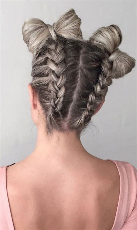 Cute Sophisticated Ways To Create Space Buns Or Double Buns Braids