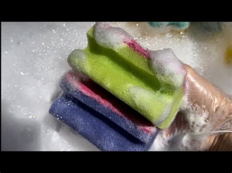 Soapy Sponge Ripping Asmr Youtube