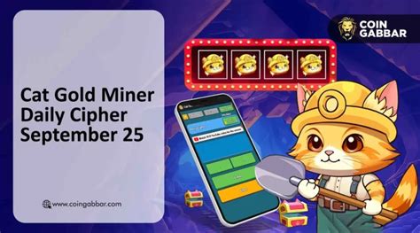 Cat Gold Miner Daily Cipher 25 September 2024 Unlock CAT