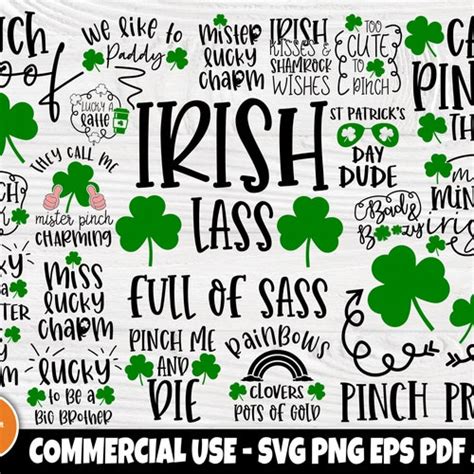 St Patricks Day Svg Bundle Lucky Svg Irish Svg Etsy