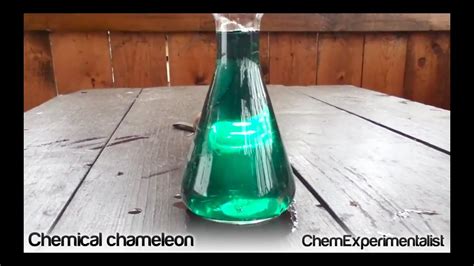 Beautiful Chemical Chameleon Kmno4naohsugarh2o Color Changing