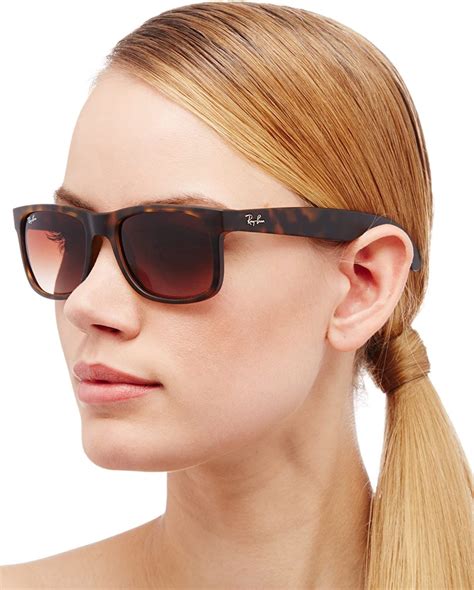 Ray Ban Justin Rectangular Sunglasses Glasses Fashion Women Ray Ban